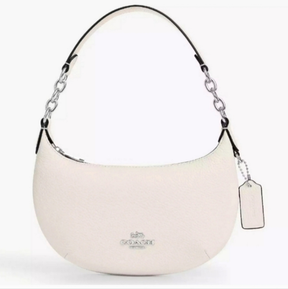 New! Coach Mini Payton Bag, Silver/Chalk (Only 1 Left!)